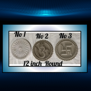 cement concrete Om, Swastik, Chandtara 12 Inch Round RCC Rubber & Plastic Mould