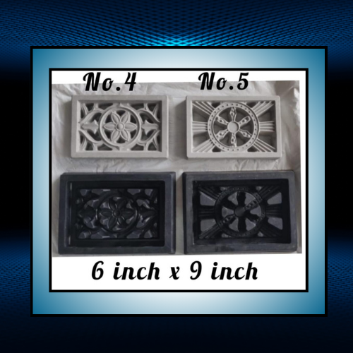 RCC Ventilation Rubber Moulds (6x6 to 6x24 inches)